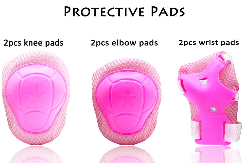 BeBeFun Girls Helmet and Knee Pads for Toddler Ages 3 to 10 Years Old Boys Girls Cycling Skating Scooter Helmet - Image 2